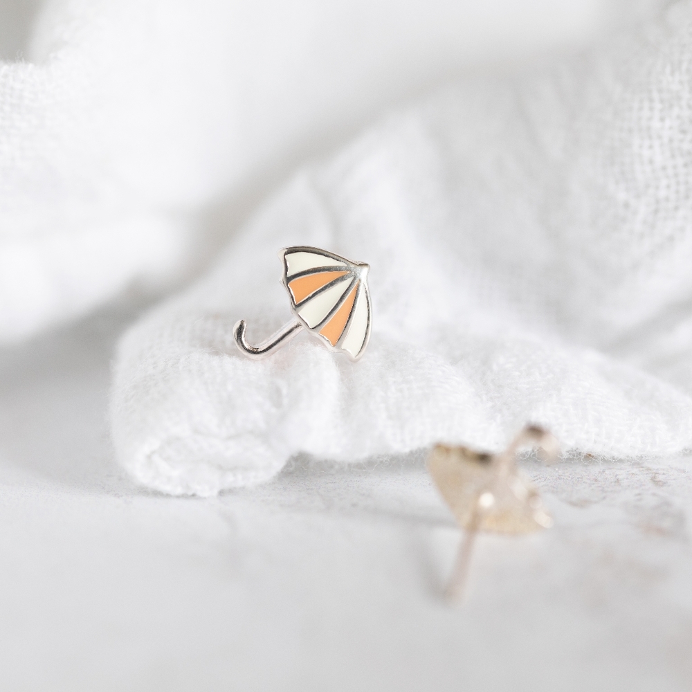 Mini Umbrella Studs (S925) - Only 1 left! - Picture 4 of 7